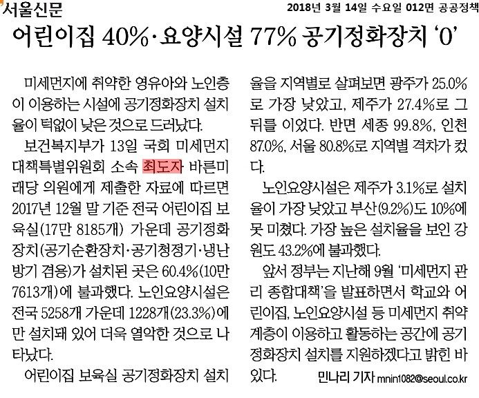 180314 서울신문_어린이집 40%·요양시설 77% 공기정화장치 0_2018-03-14.jpg