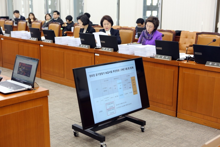 [업무보고] 작년 추경 314억원, 노인정 공기청정기 긴급 보급사업...올해 1월말 실제 보급은 겨우 20%대 - 질의2 (1).JPG