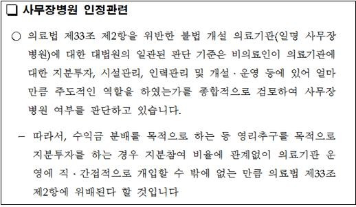 복지부 의료기관정책과 유권해석.jpg