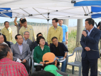 무안군, 신안군 가뭄 피해지역 현장방문