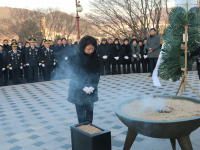 여수 자산공원 현충탑 참배