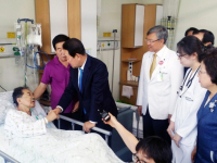 국민의당 중앙보훈병원 국가유공자 위문방문