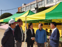 여수서초등학교 동문회 방문