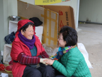 여수 진남시장, 도깨비시장 설 인사 방문