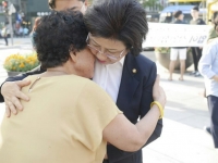 광화문 세월호 단식 농성장 방문