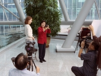 국회방송 인터뷰 릴레이 칭찬 녹화 현장