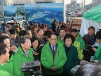 여수수산시장 화재현장 방문