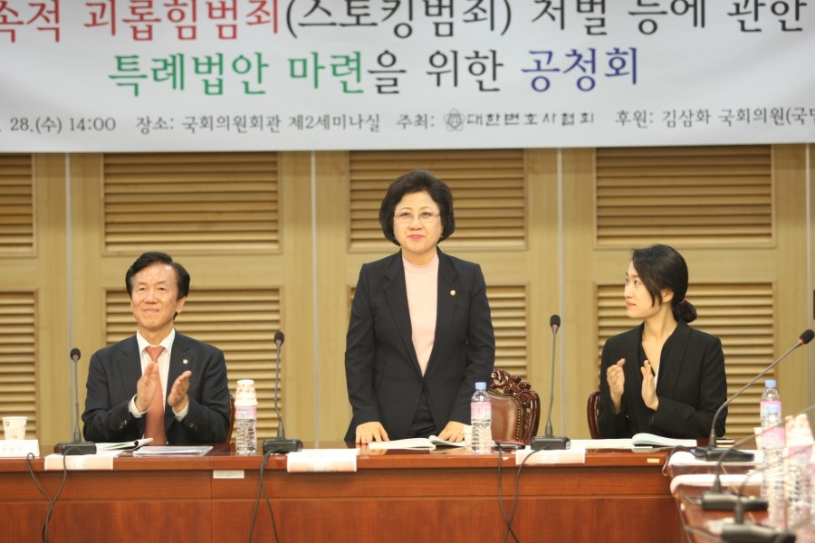 지속적 괴롭힘 범죄(스토킹 범죄) 처벌 등에 관한 특례법안 마련을 위한 공청회 - 7K2Q8407.JPG